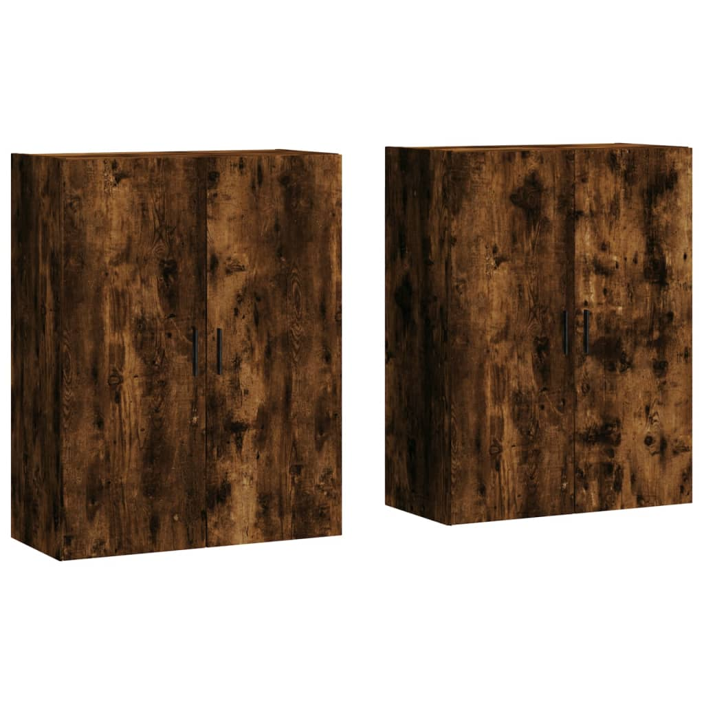 2 db füstös tölgyszínű faliszekrény 69,5 x 34 x 90 cm (3195640)