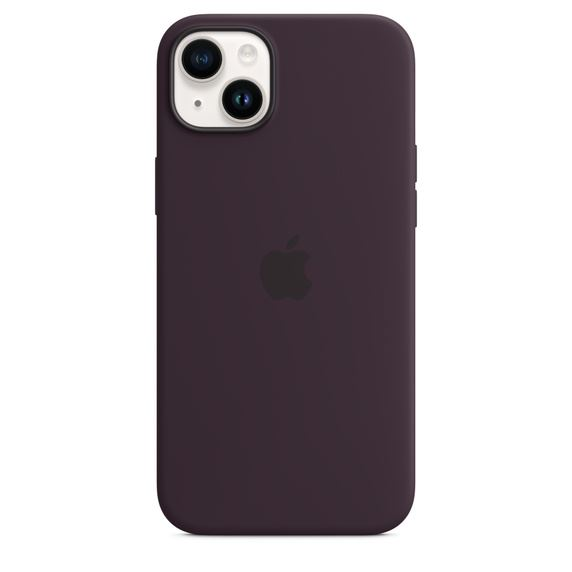 Предпазен калъф Apple Silicone Case with MagSafe за iPhone 14 Plus, Elderberry