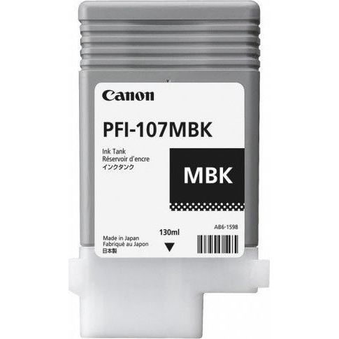 Canon PFI-107MBK inktcartridge 1 stuk(s) Origineel Mat Zwart