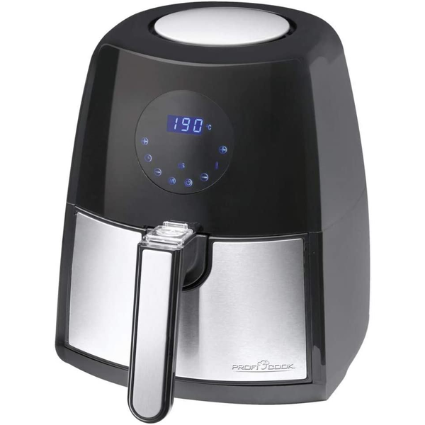 Freidora Sin Aceite Por Aire Caliente, 2,5l, 7 Programas Fritura, Termostato, Temporizador Negro/plata 1500w Proficook Fr 1147 H