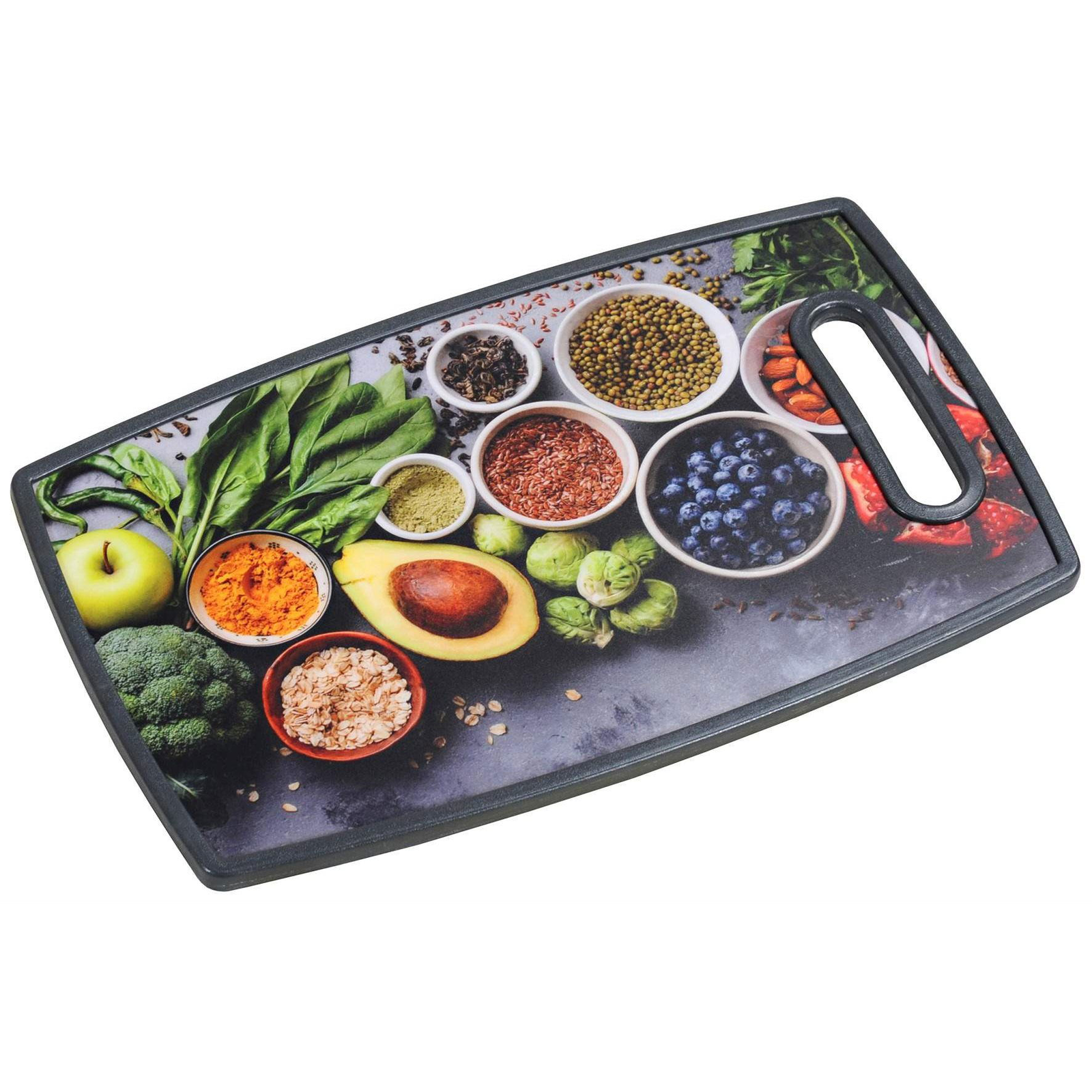 Kesper Tálaló és vágódeszka, egészséges főzés, 37×23 cm (30814)