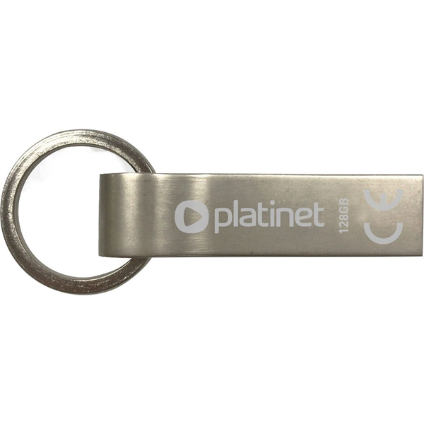 Platinet PMFMK128 USB-nøgle 128 GB USB Type-A 2.0 Rustfrit stål