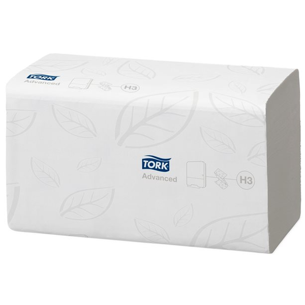 Tork Singlefold H3 hajtogatott kéztörlő - Fehér (15csomag)