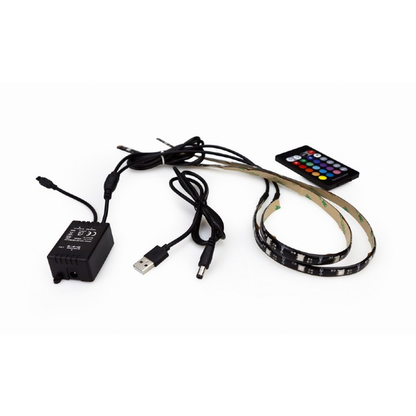 LED PÁSEK S DÁLKOVÝM OVLÁDÁNÍM 2X50CM TD-LED-2SU-RGB50-01