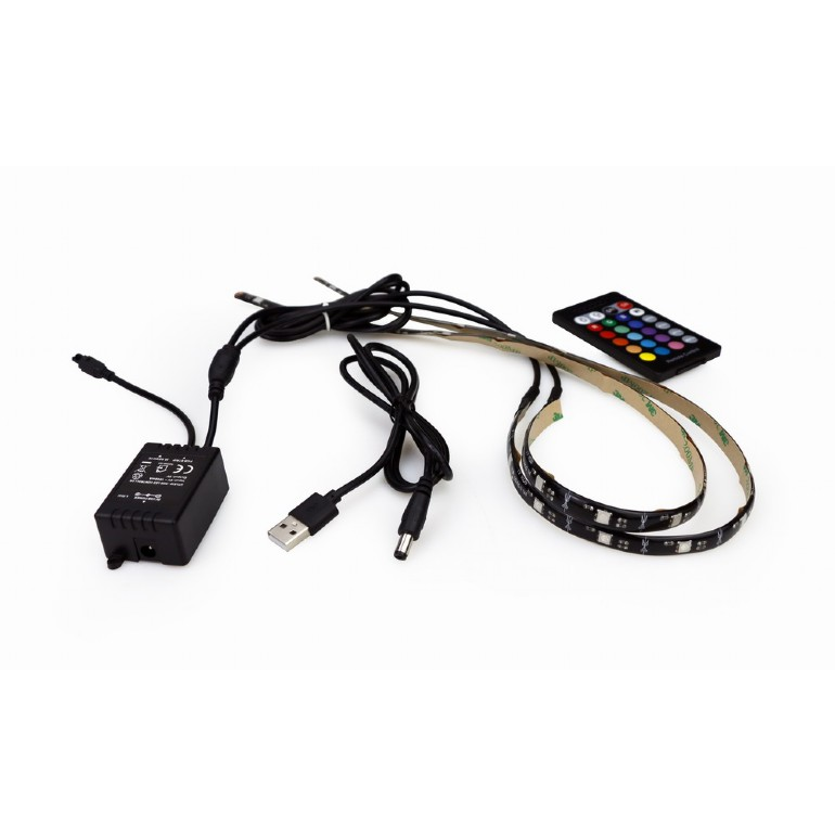 Gembird LED-2SU-RGB50-01 LED szalag 2 x 0,5m - RGB (LED-2SU-RGB50-01)