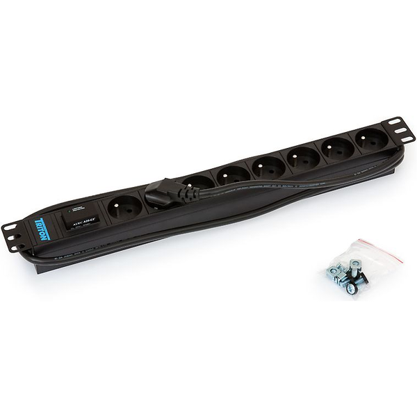 Triton listwa zasilająca 1U, 8 gniazd, 19" (RAB-PD-X07-A1)