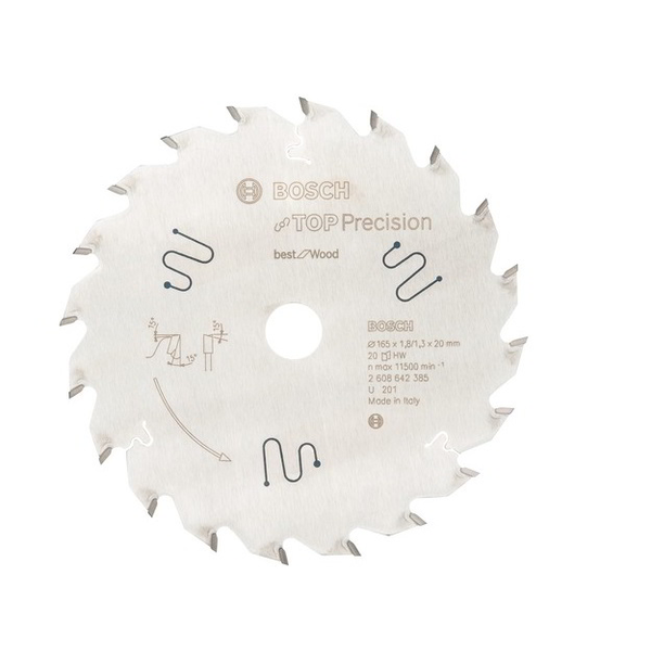 Bosch 2608642385 Top Precision Wood 165 mm Körfűrészlap