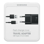 Samsung EP-TA20EBECG USB-A hálózati töltő adapter + USB-A -USB-C kábel fekete "Gigapack csomagolás" (EP-TA20EBECG + EP-DG950CBE)