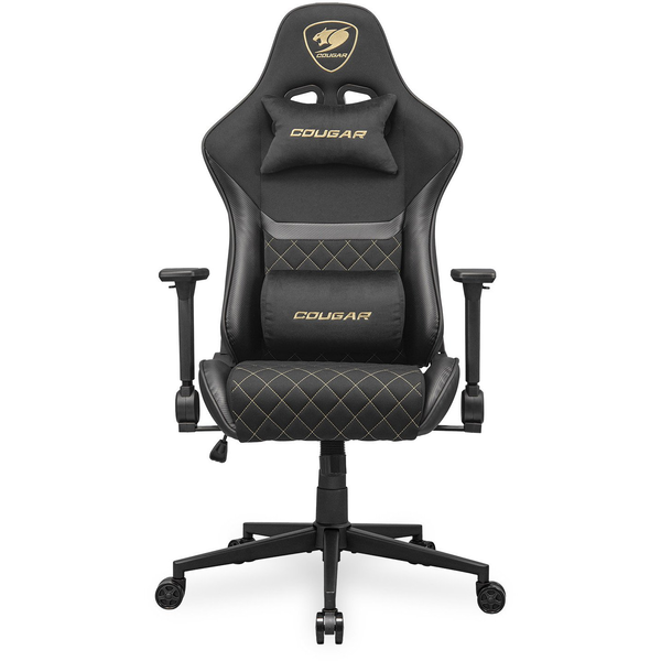 COUGAR Gaming Armor One V2 Gold F Universal gamingstol Polstret vatteret sæde Sort, Guld