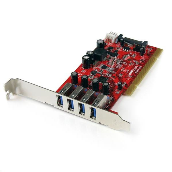 StarTech.com 4x USB 3.0 bővítő kártya PCI (PCIUSB3S4) (PCIUSB3S4)