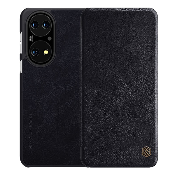 Nillkin Qin Huawei P50 Flip Tok - Fekete (GP-113901)