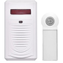 Безжичен звънец Emos ACP5705, Светлинна сигнализация, 10 тона, 75 dB, 60m, захранване 220V, IP44, бял
