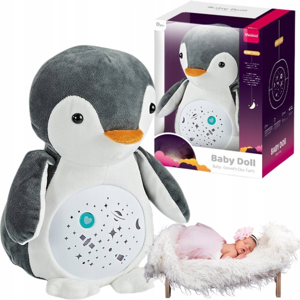 Projektor lampka pingwin usypiacz