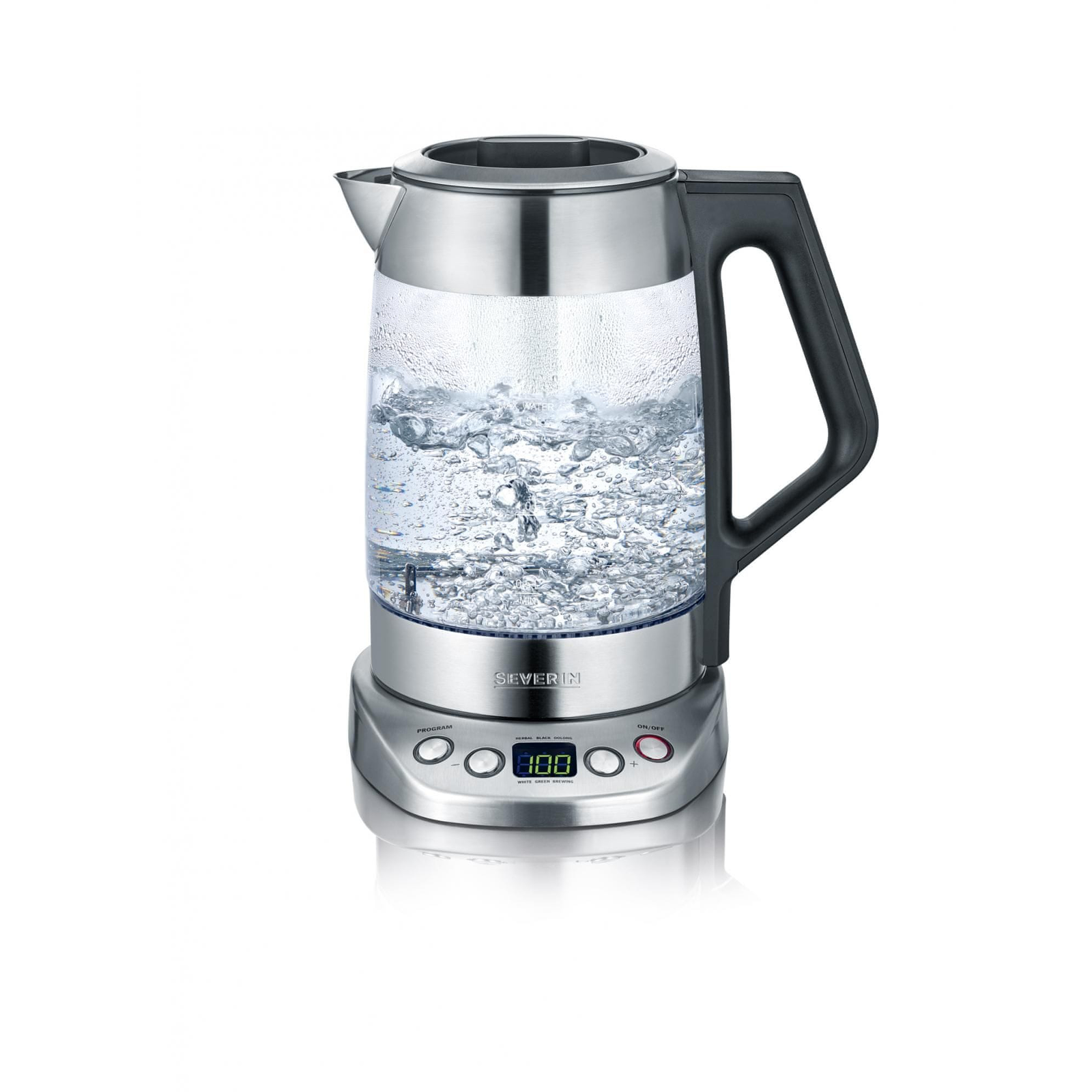 Severin WK 3479 Deluxe Vízforraló - Fekete/Ezüst (WK 3479)