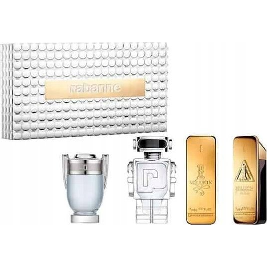  Paco Rabanne SET MINIATUR PACO RABANNE One Million EDT 5ml + One Million Elixir Intense EDP 5ml + Invictus EDT 5ml + Phantom EDT 5ml