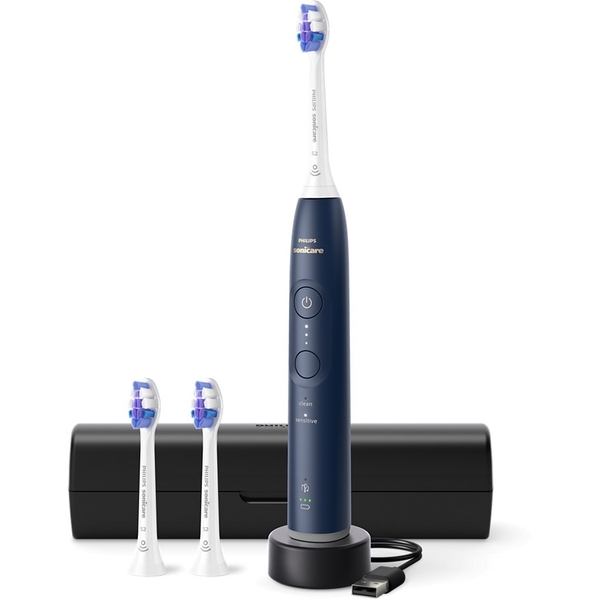 Philips HX7403/01 spazzolino elettrico Adulto Spazzolino elettrico sonico Blu scuro