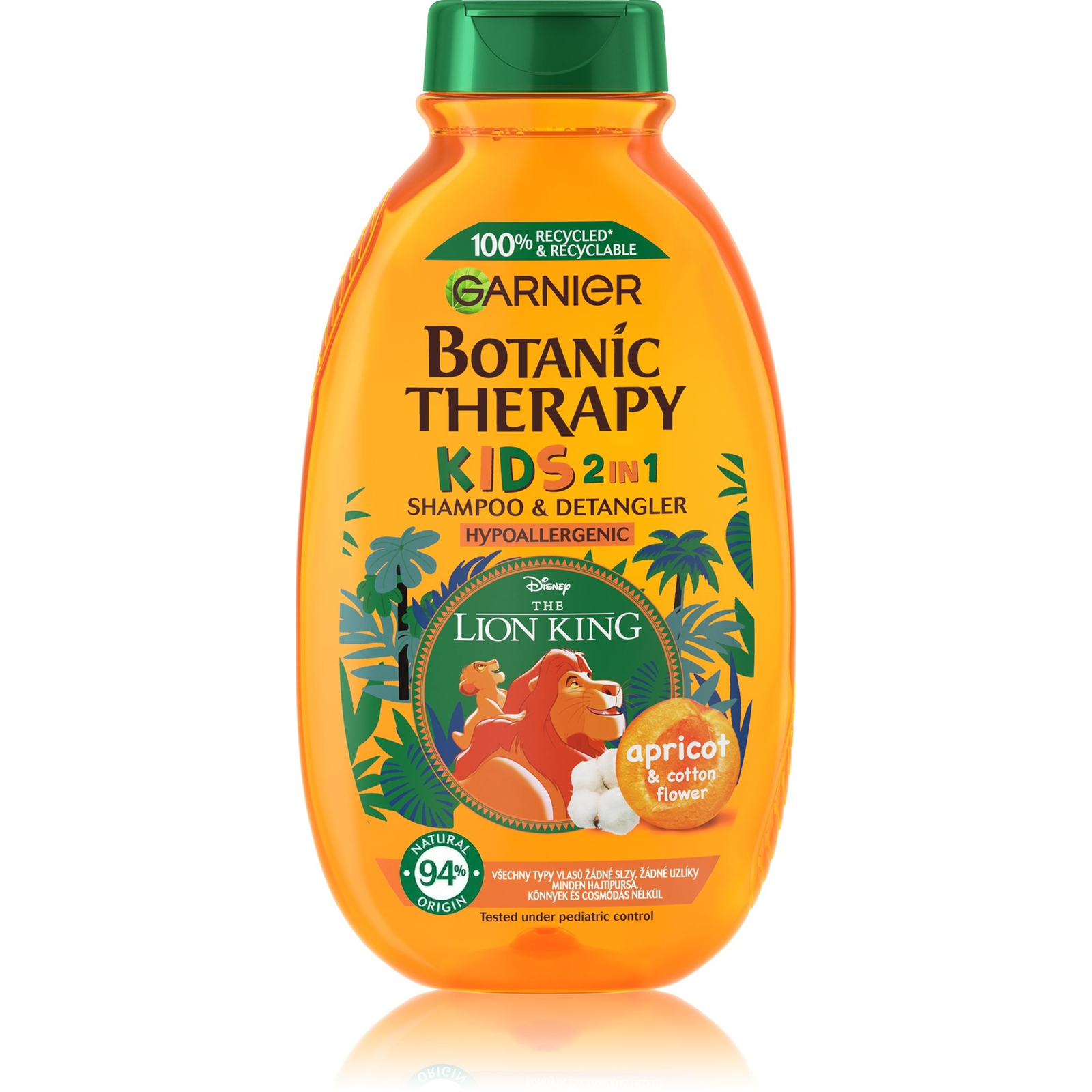 GARNIER Botanic Therapy Disney Kids 2in1, Oroszlánkirály, sárgabarack, 400 ml (3600542512060)