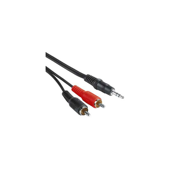 Hama 00205106 Audio-Kabel 2 m 3.5mm 2 x RCA Schwarz, Rot