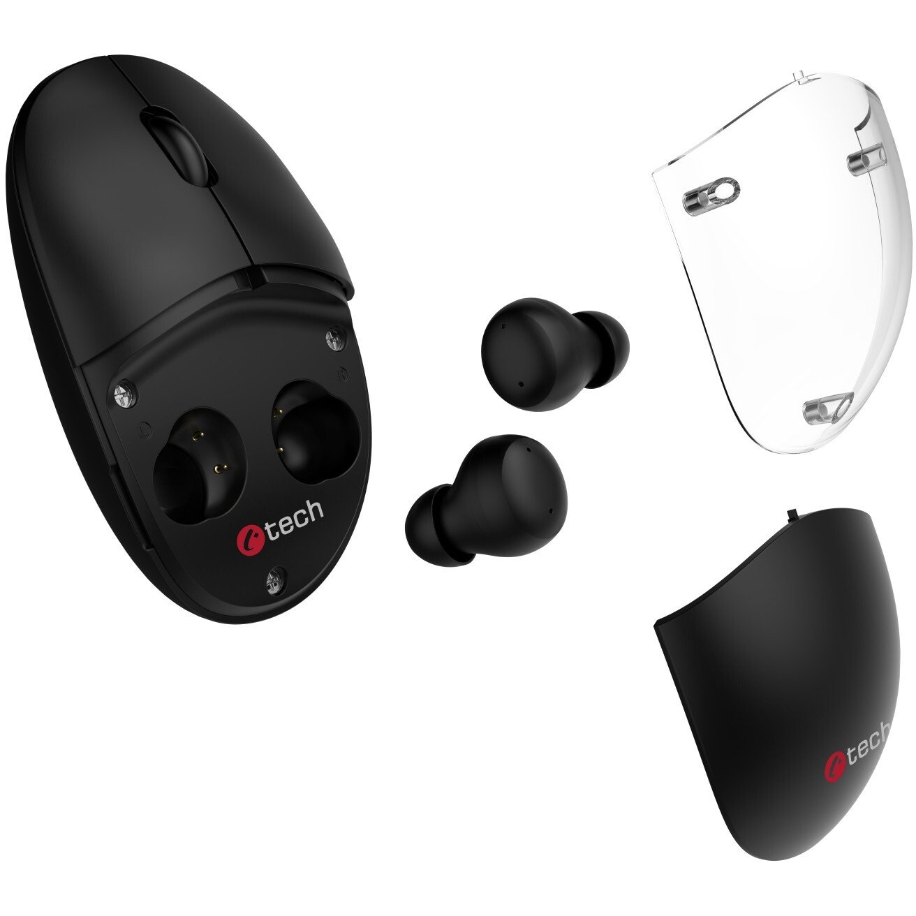 Мишка C-Tech WLM-21 — WLM-21BK, черен