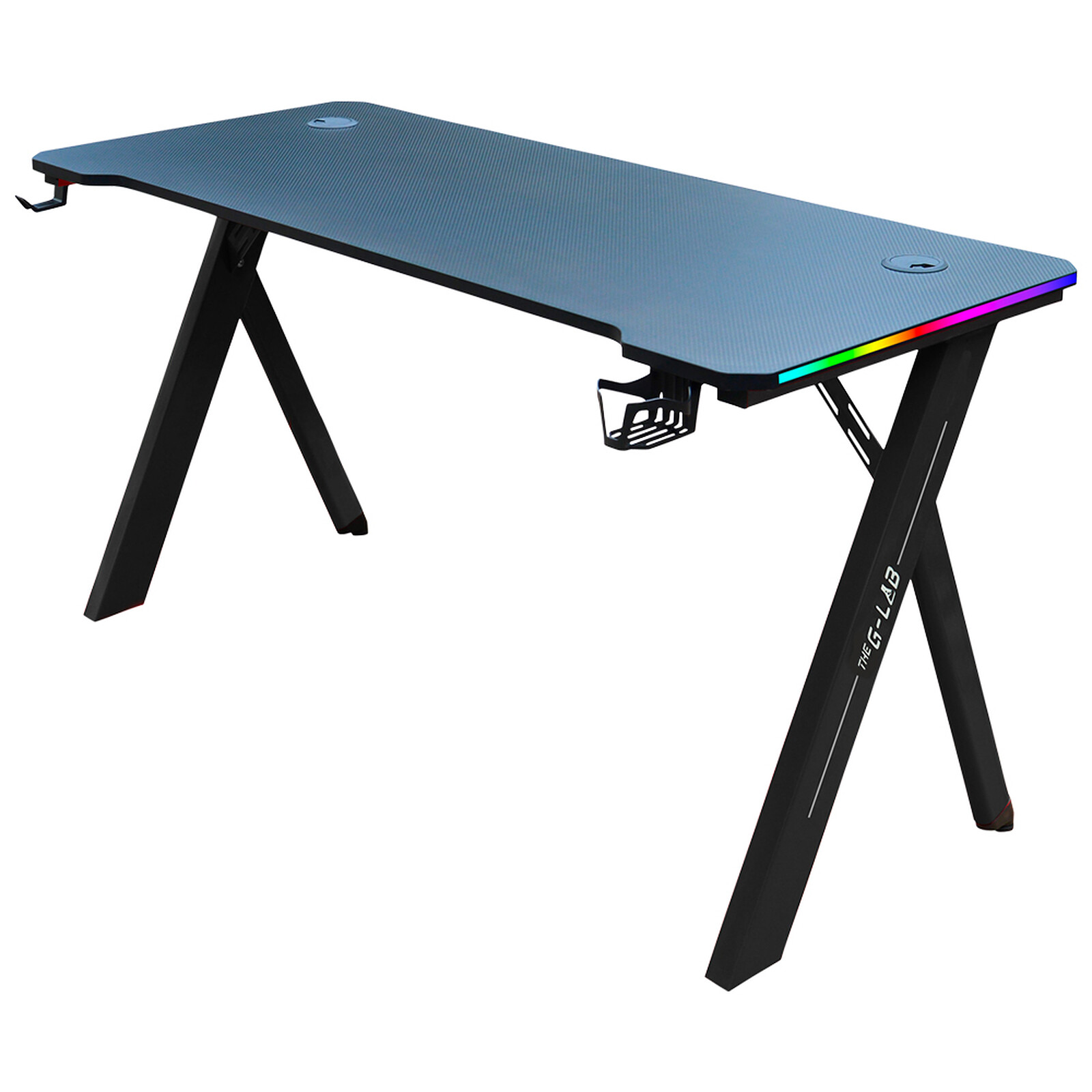 The G-Lab K-DESK-SULFUR Gamer asztal - Fekete (K-DESK-SULFUR)