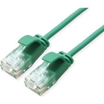 ROLINE GREEN UTP Patchkabel Cat.6A (Class EA), LSOH, slim, grn, 1,5 m