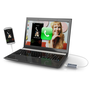 j5create Android Mirror USB кабел 1,2 м USB 2.0 Micro-USB B USB A Алуминий, Бяла