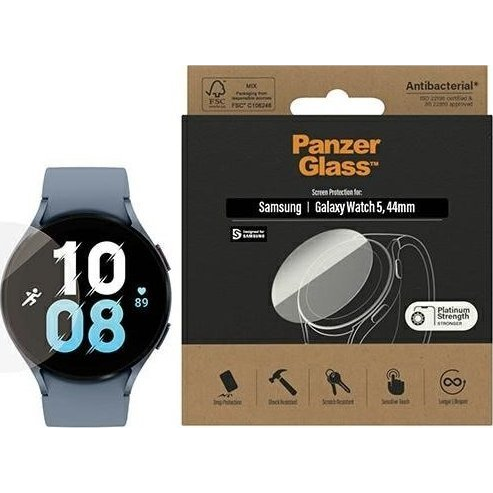 PanzerGlass 3675 accessorio indossabile intelligente Protezione per schermo Trasparente Vetro temperato, Polietilene tereftalato (PET), Silicone