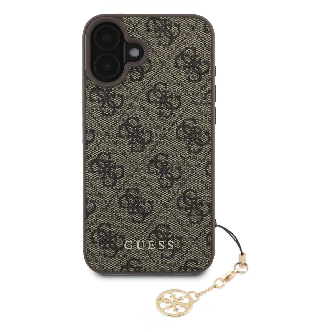 Guess 4G Charm iPhone 16 Plus Brown tok (GUHCP16MGF4GCW)