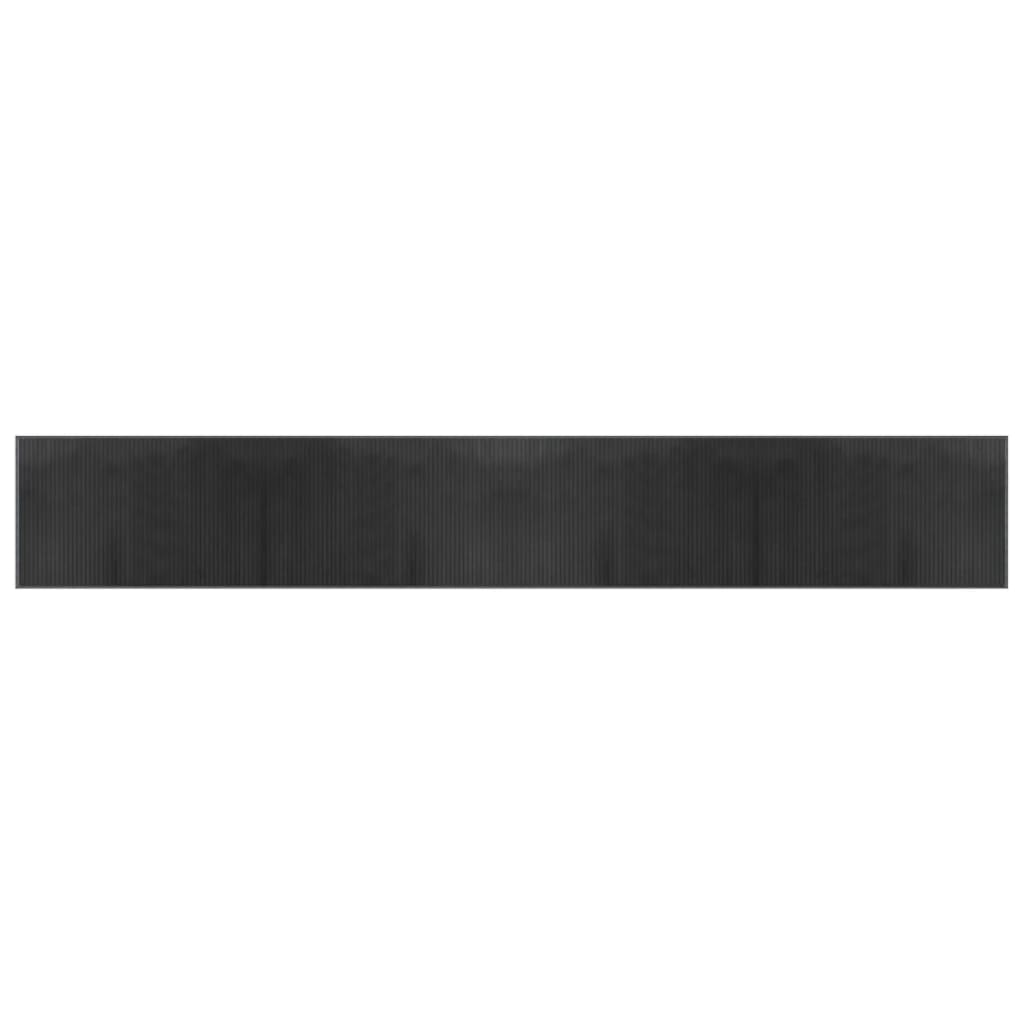 négyszögletű szürke bambusz szőnyeg 60 x 400 cm (376850)