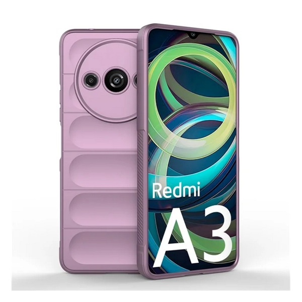 Szilikon telefonvédő (ütésállóság, kameravédő, 3D) LILA Xiaomi Redmi A3 4G "Gigapack csomagolás" (GP-156292)