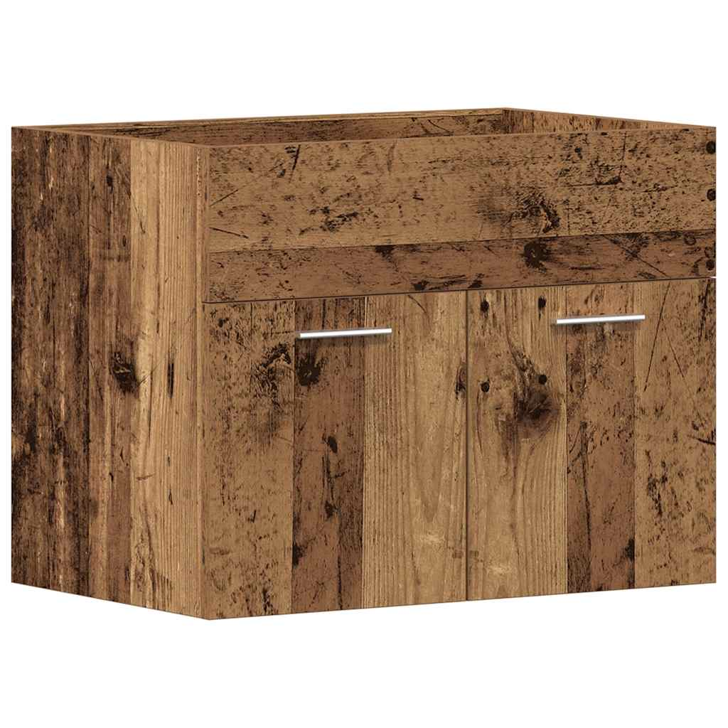 antik fa szerelt fa mosdószekrény 60x38,5x46 cm (862023)