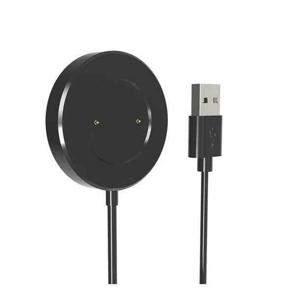 Töltőkábel USB (mágneses, 100cm) FEKETE Realme Watch S "Gigapack csomagolás" (GP-161742)