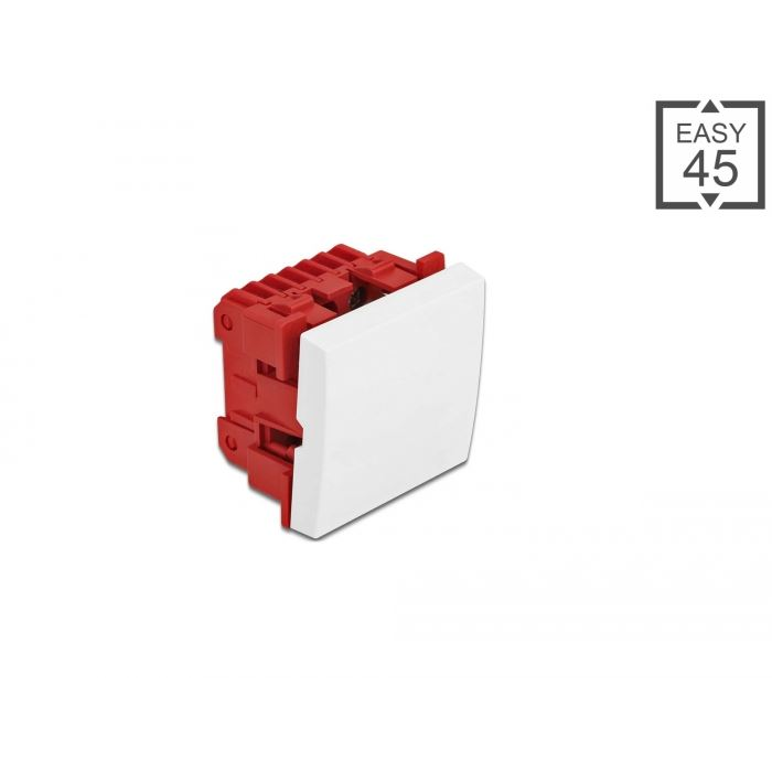 Delock Easy 45 egyes kapcsoló kétpólusú egyirányú 45 x 45 mm (81360) (Delock81360)