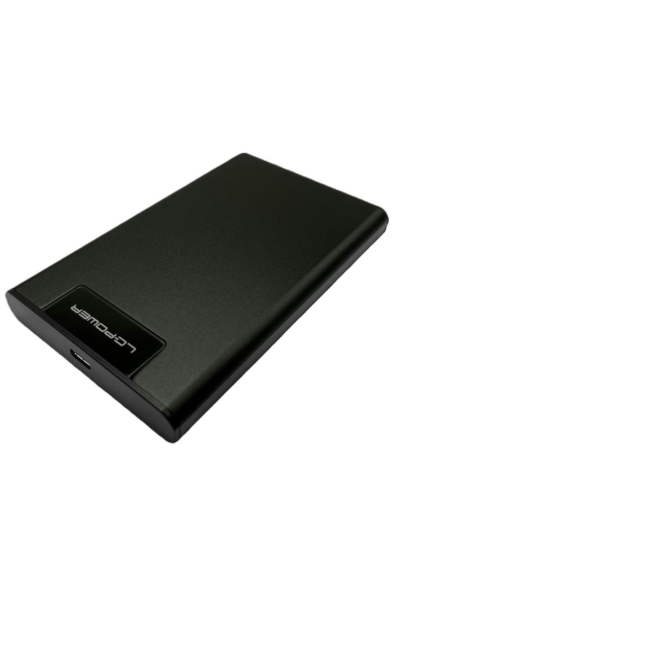LC Power LC-25U3-C4 2.5" USB-C 3.2 Külső HDD/SSD ház - Fekete (LC-25U3-C4)