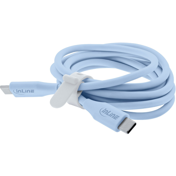 InLine 35891B USB-kabel USB 2.0 1 m USB C 0,48 Gbit/sek. 100 W Blå