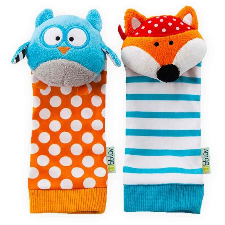 BBLÜV Düo Csörgő zokni, bagoly / róka (628451387046)