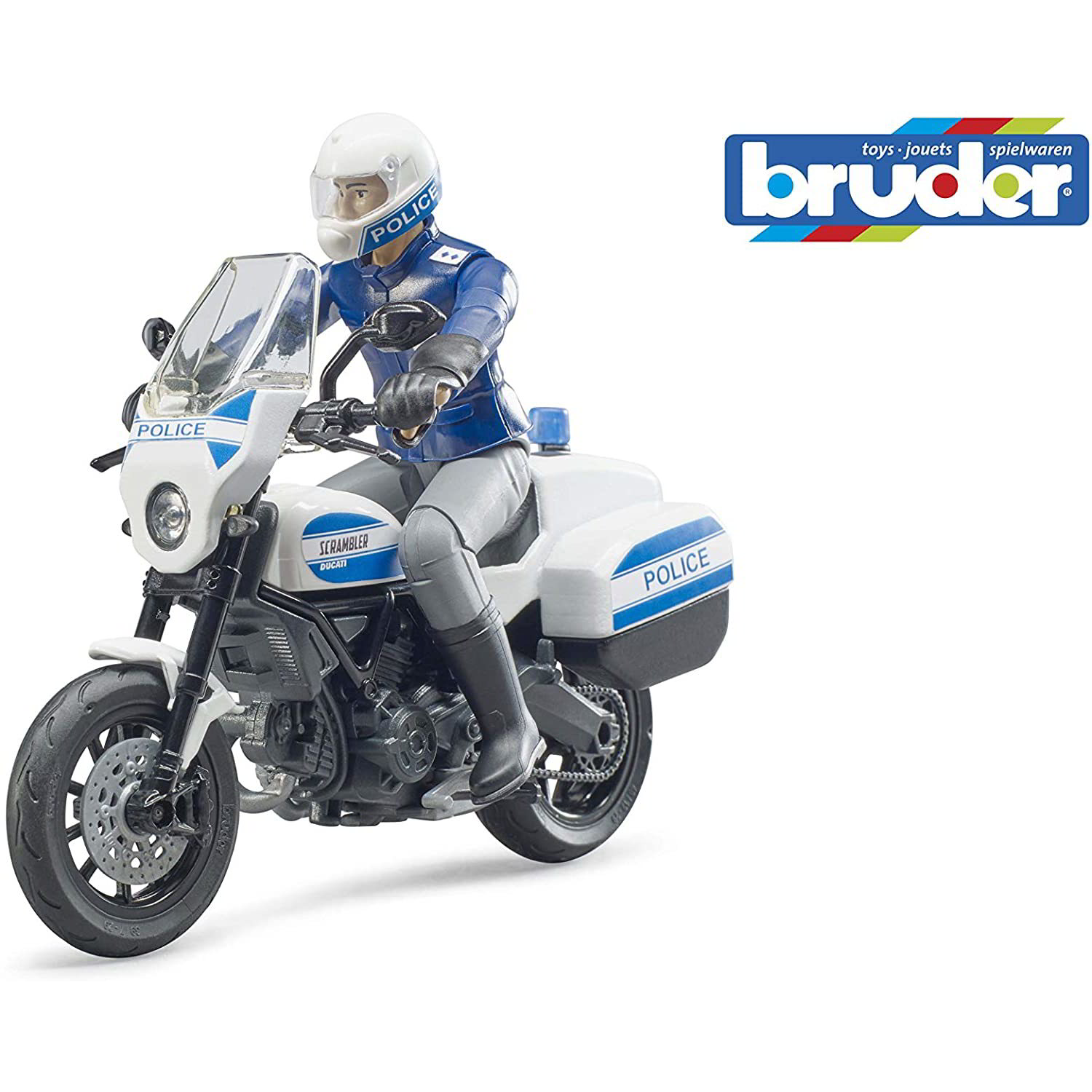 Bruder Ducati rendőrmotor figurával (1:16) (62731)