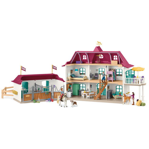 Schleich Lakóház és istálló a tónál 42706 (4069111053547)