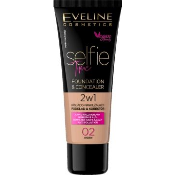 EVELINE COSMETICS Selfie Time Foundation & Concealer 02 Ivory, 30 ml (081751)