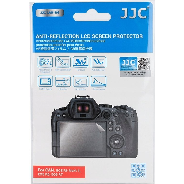 JJC LAR R6 Anti Reflection LCD Screen Protector (Canon EOS R6 Mark II, Canon EOS R6, Canon EOS R7)