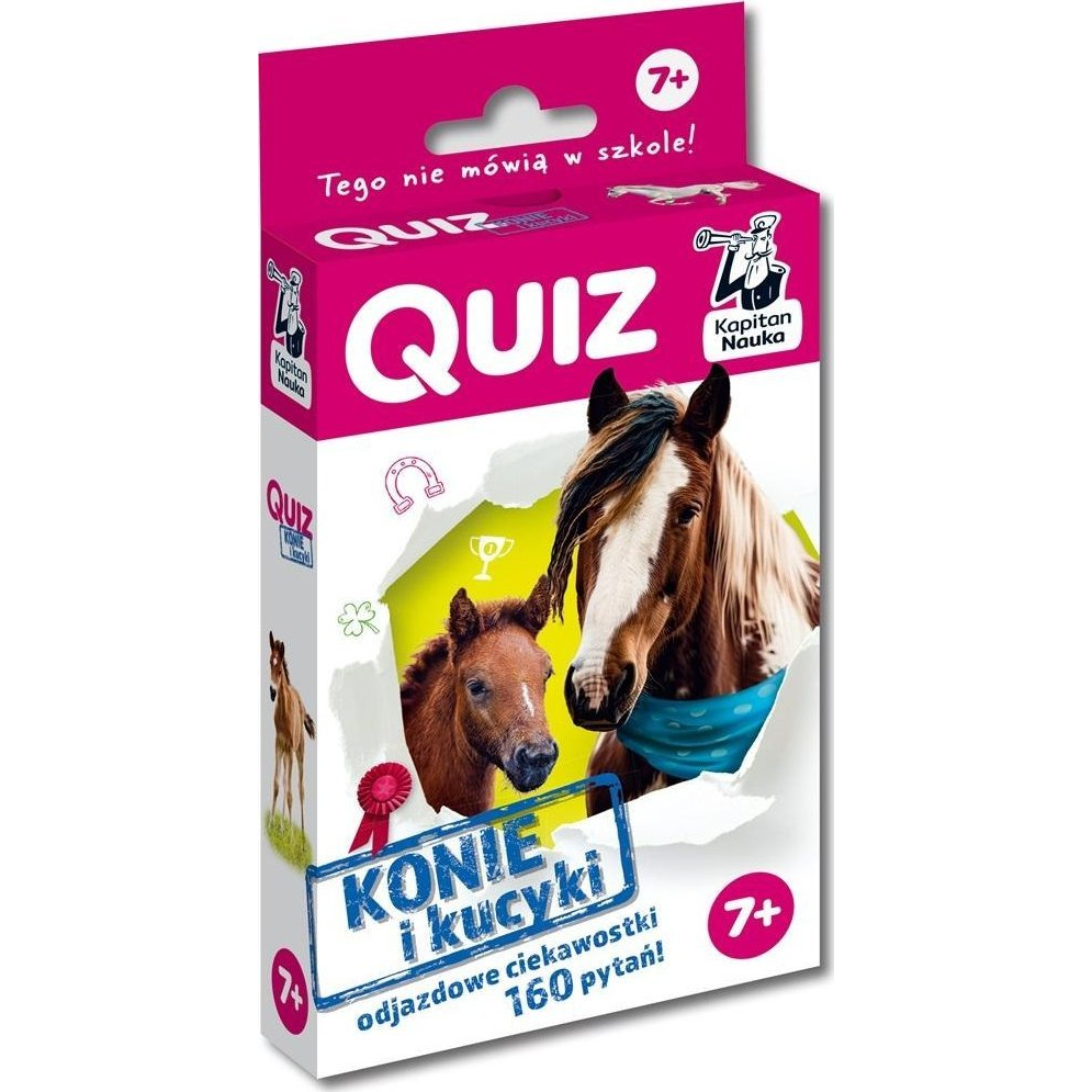 Gra Quiz Konie i kucyki Kapitan Nauka Társasjáték 7+ (9788367816946)