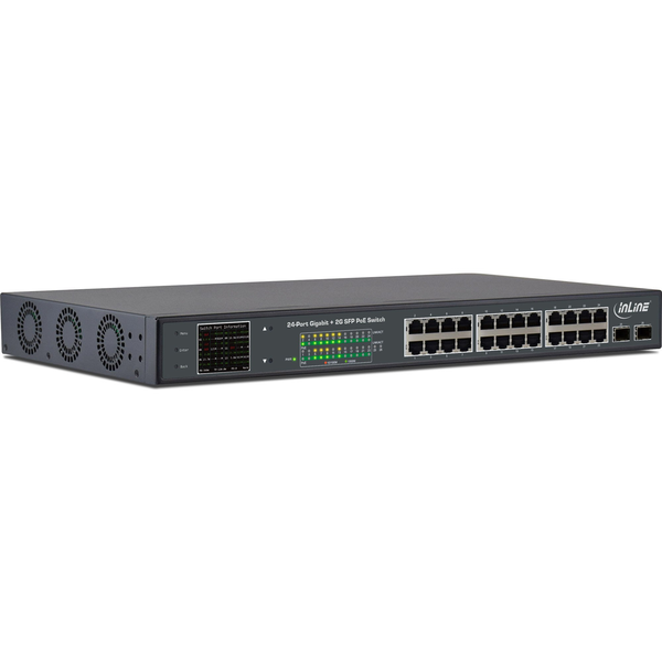 InLine 32324P switch di rete Gigabit Ethernet (10/100/1000) Supporto Power over Ethernet (PoE) Nero