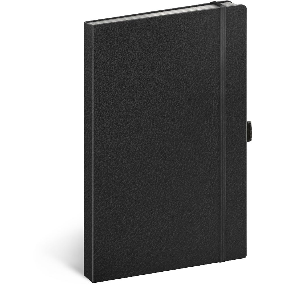 Realsystem Vivella 130 × 210mm Pontozott notesz - Fekete (A-33206)