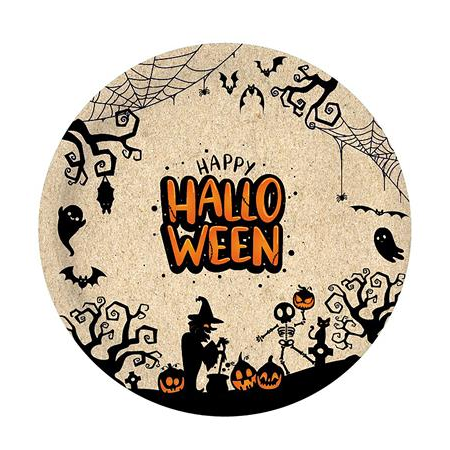 Halloween Dekorációs Papír Tányér 23 cm (10 db) (HF443283)