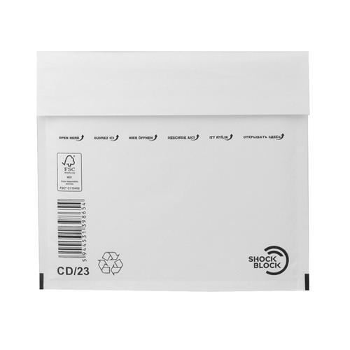 Victoria "CD boríték" légpárnás tasak 175x200 mm külméret - 165x180 mm belméret fehér (IBIL13)