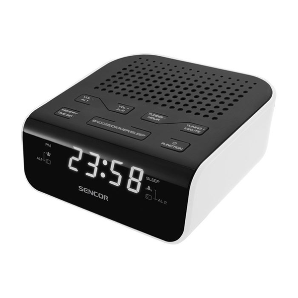 Síťové a bateriové rádio FM Sencor SRC 136 WH