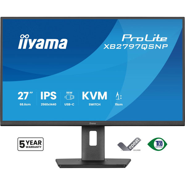 iiyama ProLite XB2797QSNP-B1 computerskærm 68,6 cm (27") 2560 x 1440 pixel Quad HD LED Sort