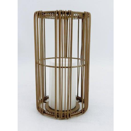 HANKO Naifaru Fringe Style napelemes lámpa, rattan (HK-SL612-JC-31)