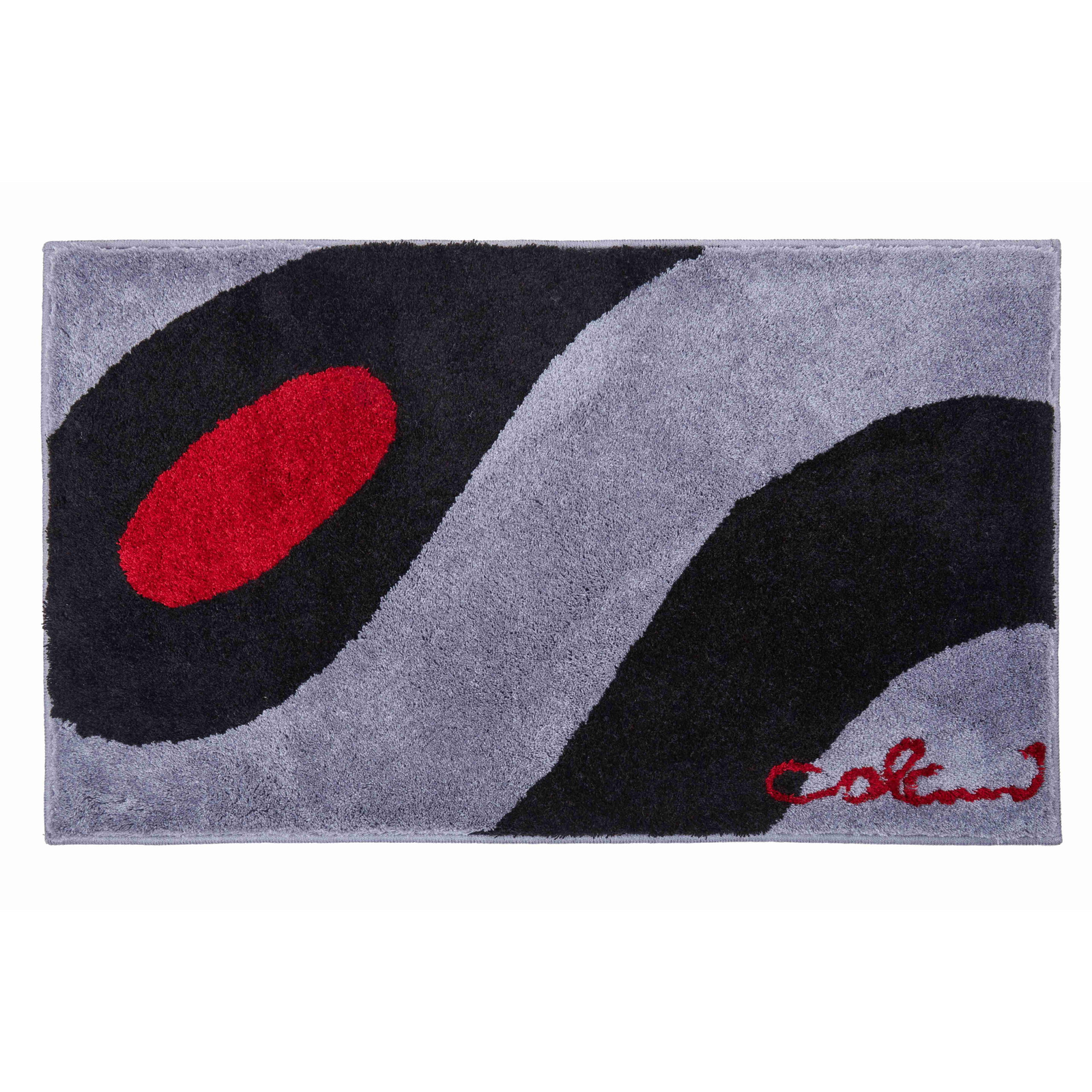 GRUND Colani 35 Fürdőszobai szőnyeg, 60×100 cm, világosszürke-fekete (B2422-164096)