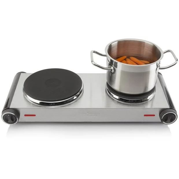 Tristar KP-6248 kogeplade Rustfrit stål Bordplade Forseglet plade 2 zone(s)